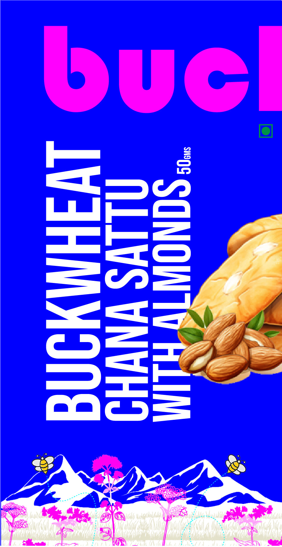 Chana Sattu Cookies with Almonds