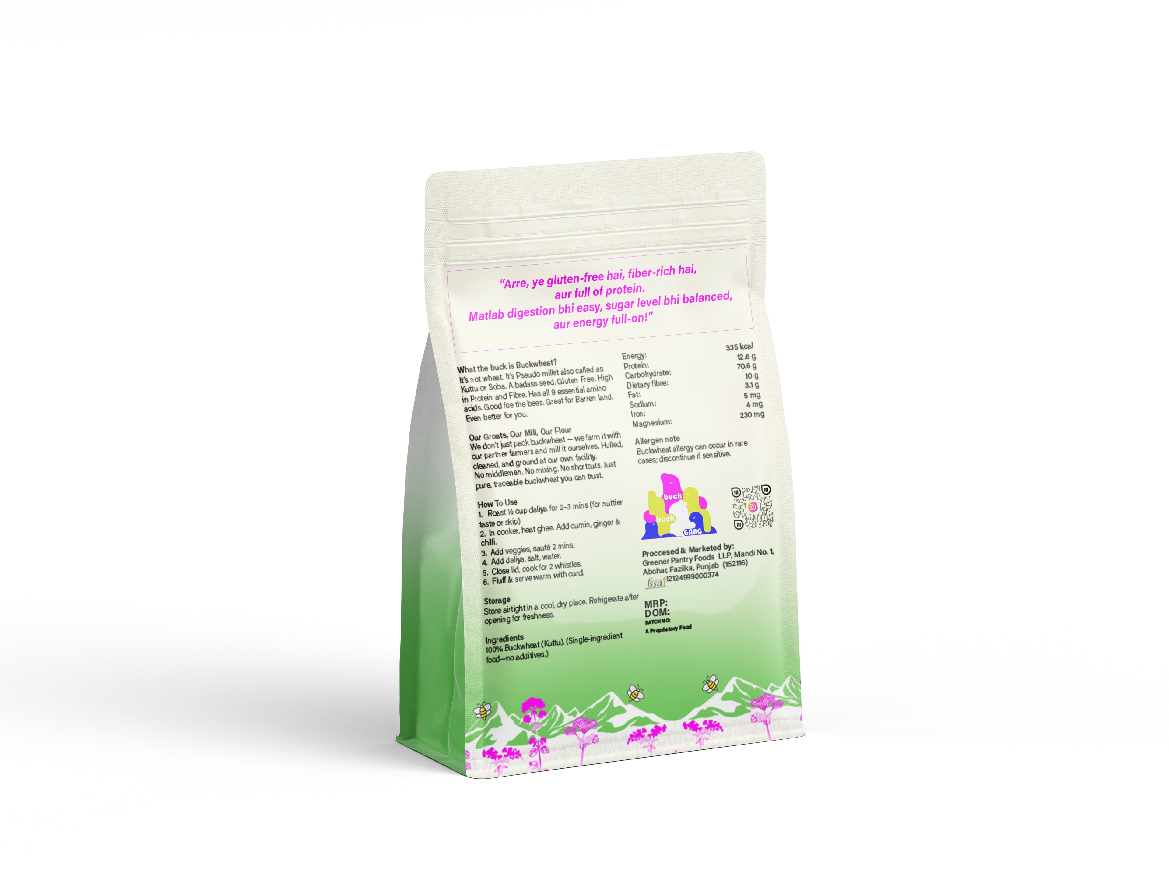 Buckitoz Kuttu Daliya | Vrat Friendly | 250g