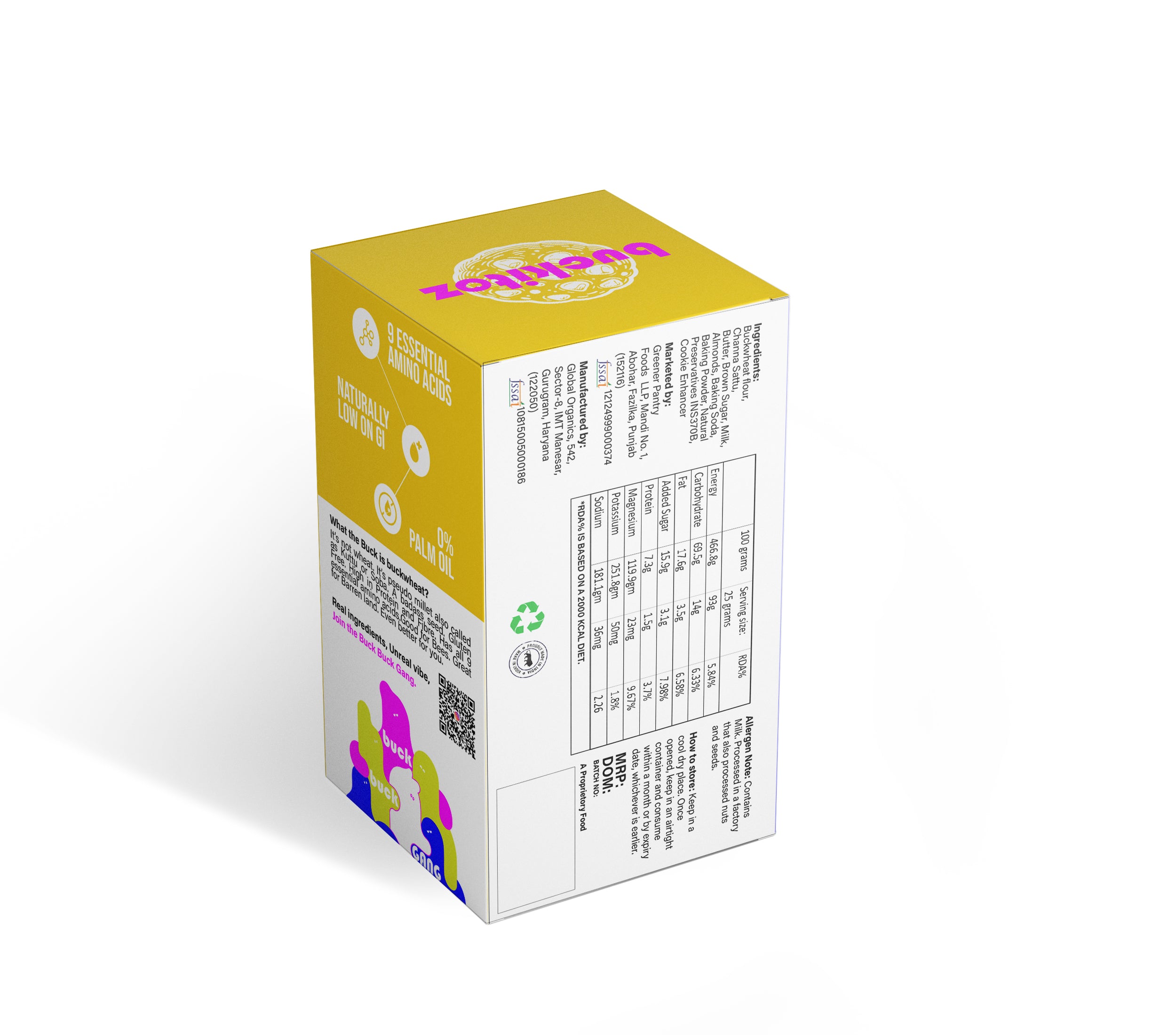 Chana Sattu Cookies Monthly Plan