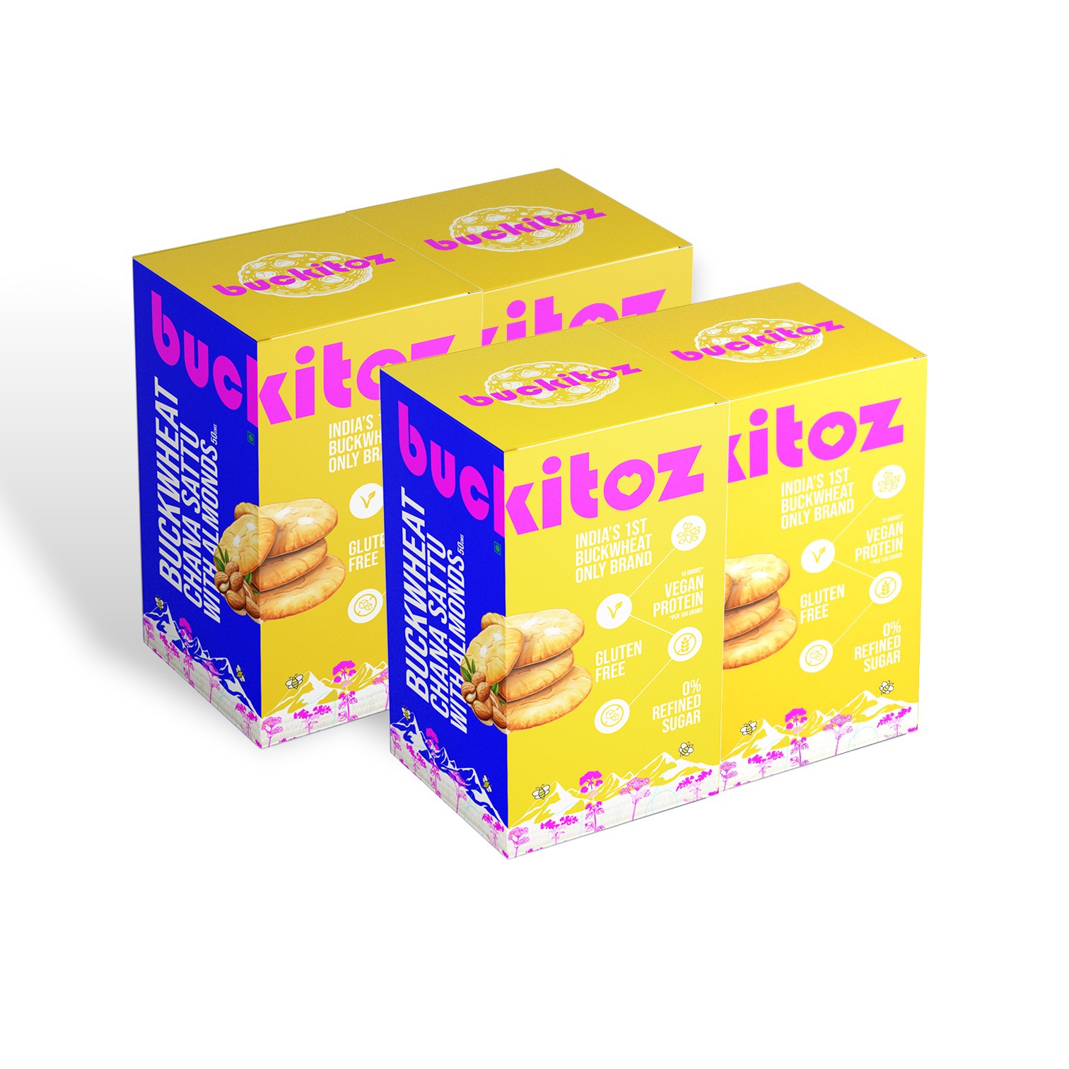 Chana Sattu Cookies with Almonds